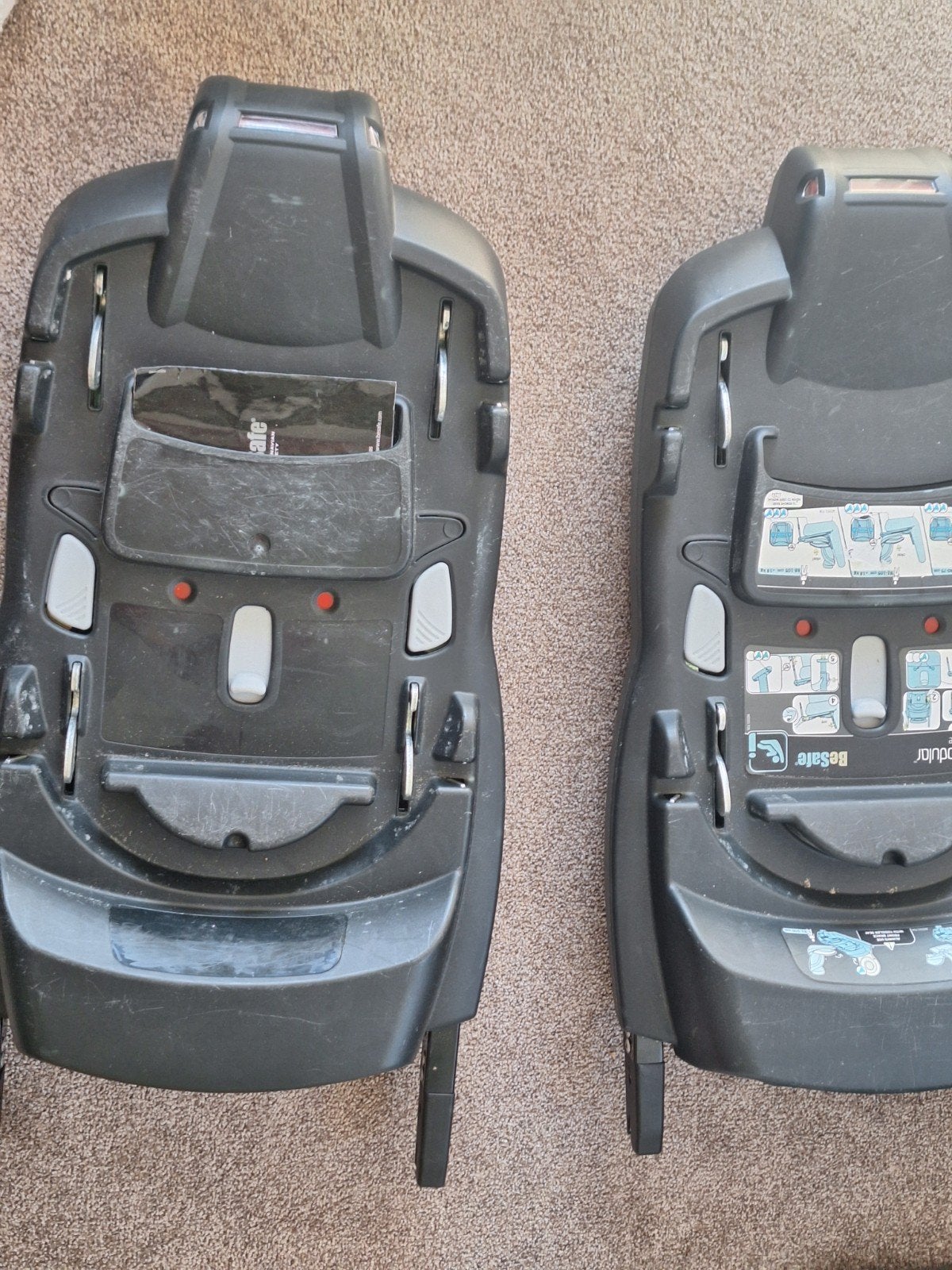 BeSafe iZi Modular i-Size Base (2 stuks), Gebruikt, 0 t/m 18 kg, Isofix, Ophalen