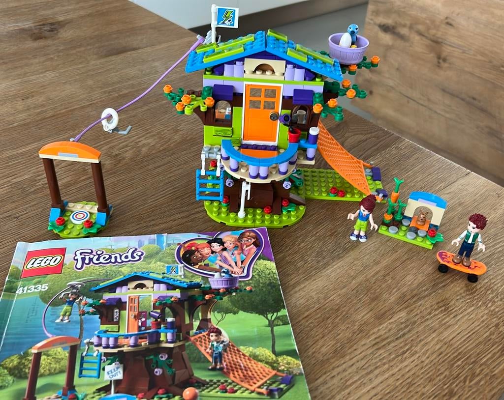 Lego friends - Mia’s boomhut - 41335 compleet!, Kinderen en Baby's, Speelgoed | Duplo en Lego, Ophalen of Verzenden, Zo goed als nieuw