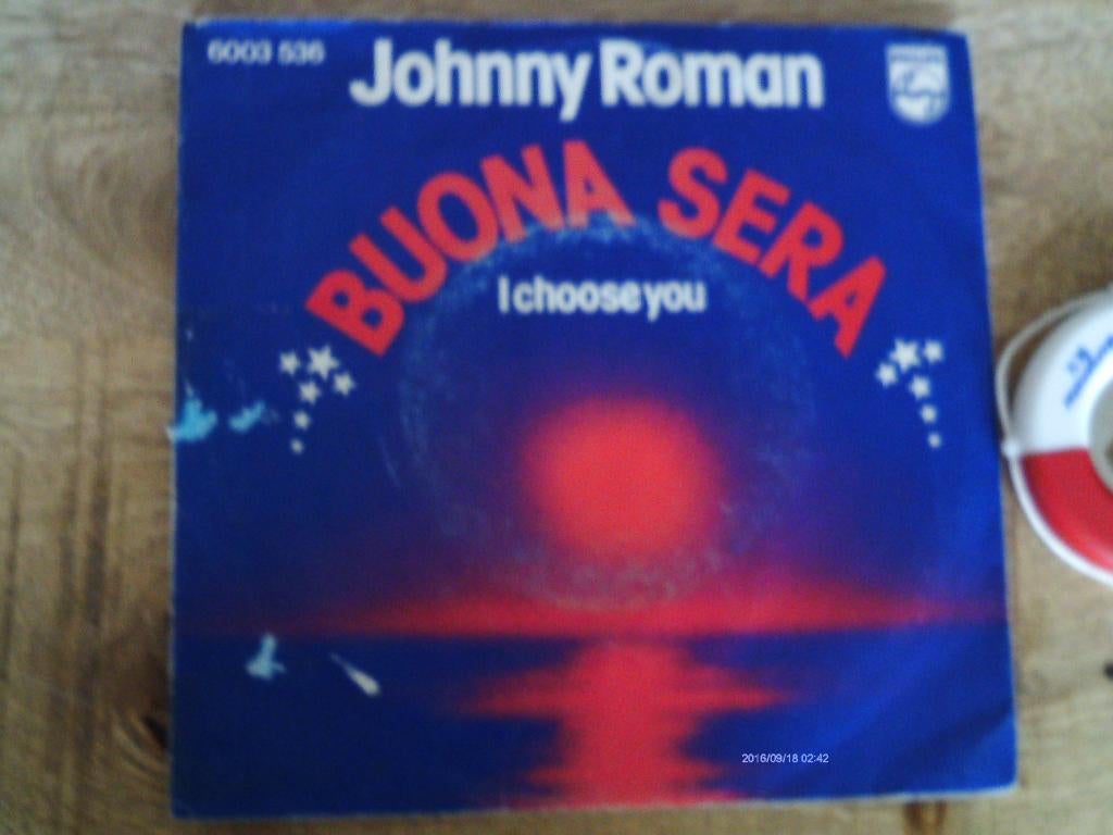 johnny roman - buona sera  4mei, 7 inch, Single, Ophalen of Verzenden, Pop