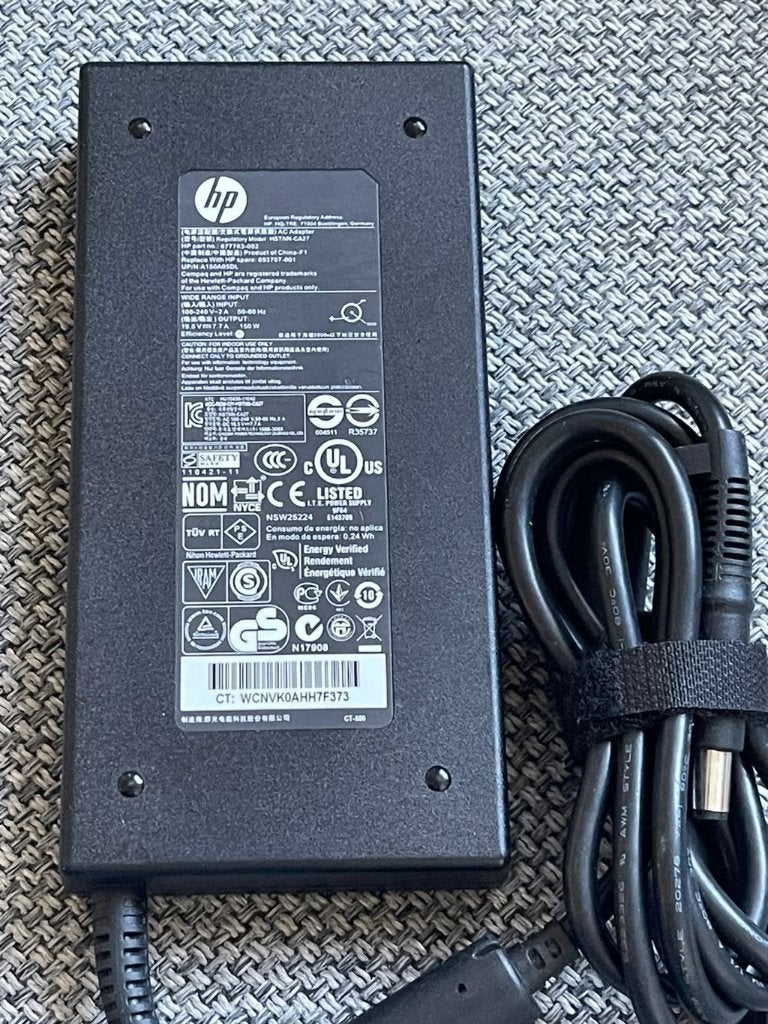 Originele HP 150W Adapter – 19,5V 7,7A + Netsnoer (43), Ophalen of Verzenden, Zo goed als nieuw