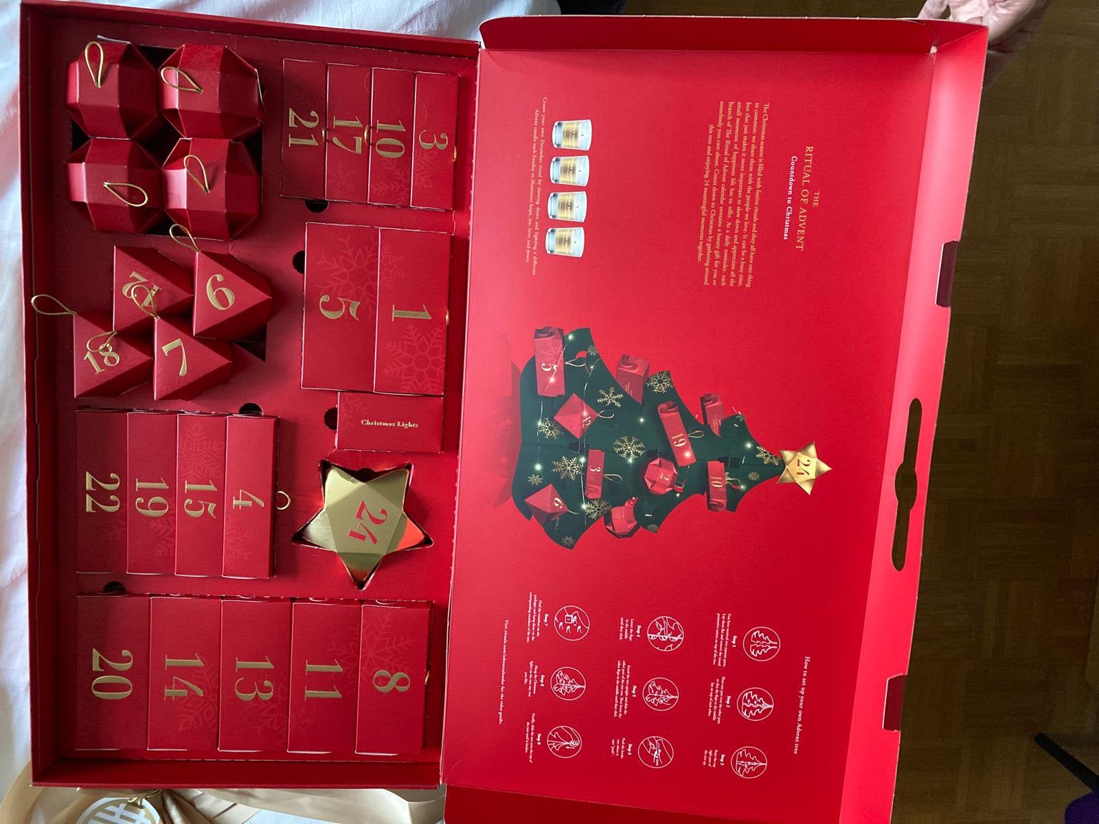 Advent verpakkingen leeg wel compleet, Diversen, Ophalen of Verzenden, Zo goed als nieuw
