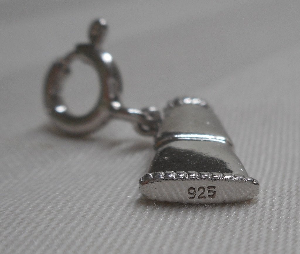 Zilveren charm bedel Tube nr.2325, Overige merken, Verzenden, Zo goed als nieuw, 1 bedel