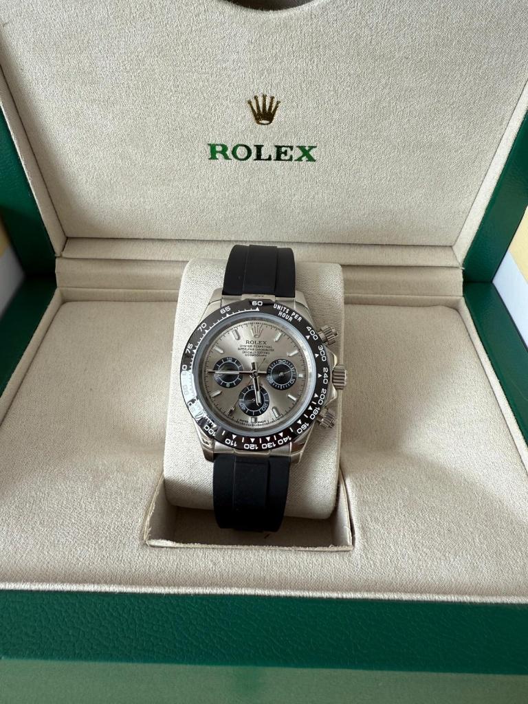 Rolex Daytona Grey Dial 40MM Oysterflex, Polshorloge, Overige materialen, Nieuw, Ophalen of Verzenden