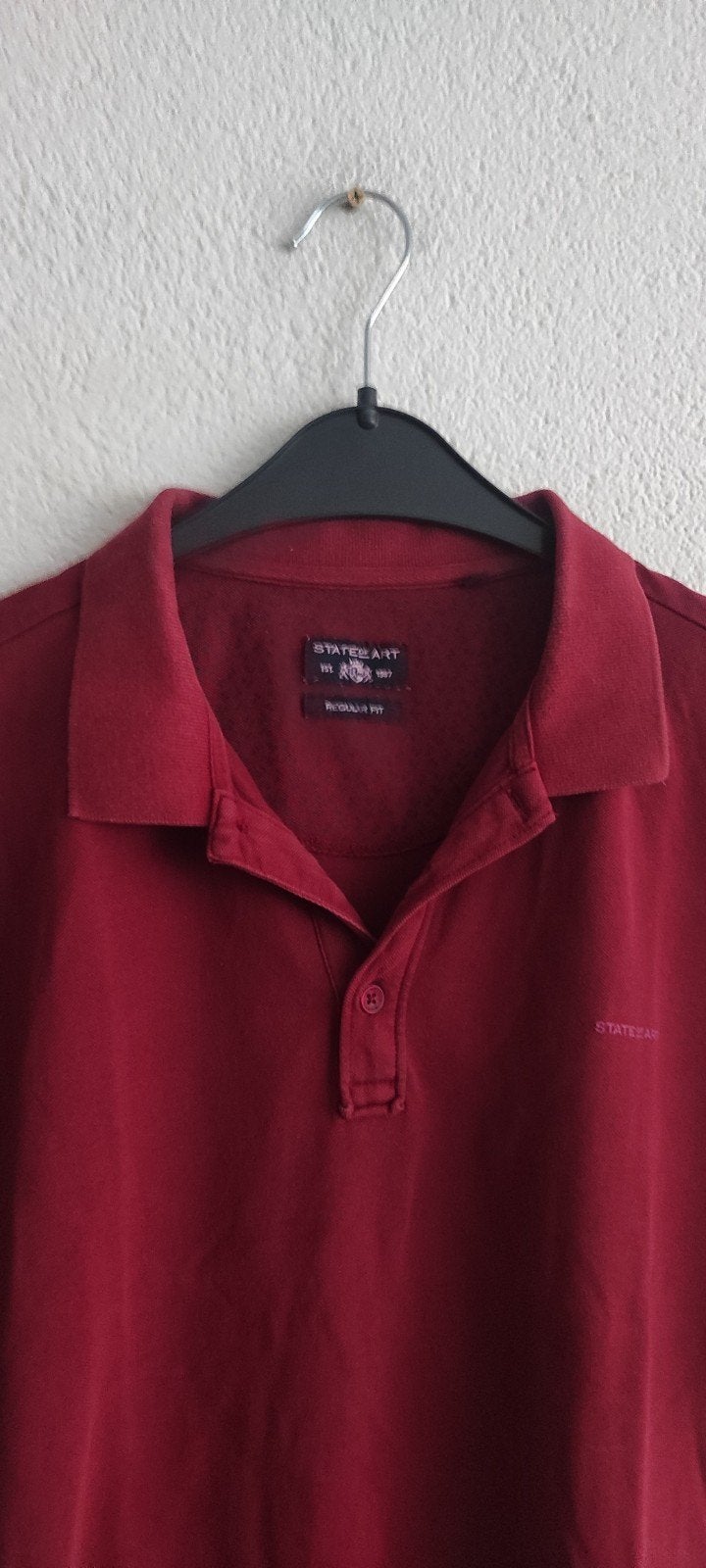 State of Art Polo Shirt - Bordeauxrood - Maat XXL, State of Art, Overige maten, Ophalen of Verzenden, Gedragen