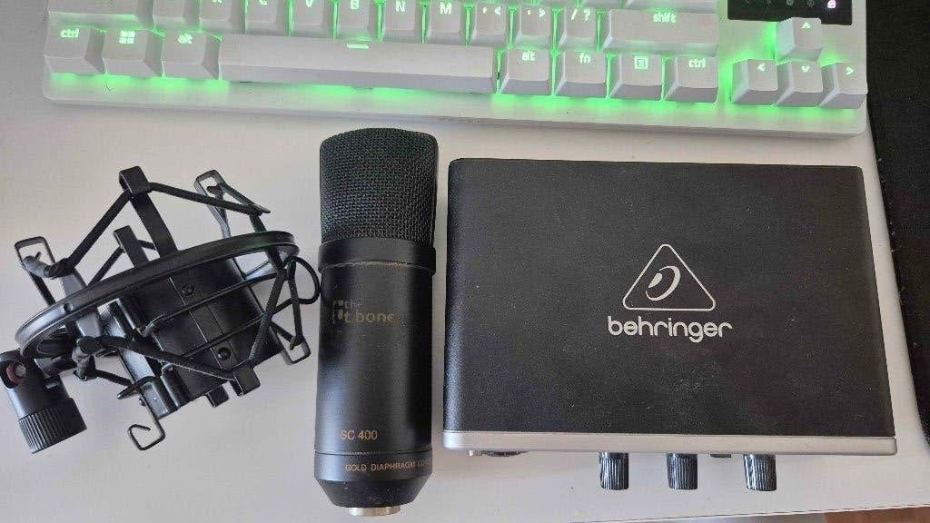 T bone sc400 microfoon + Behringer Umc22,, Ophalen, Gebruikt, Overige typen