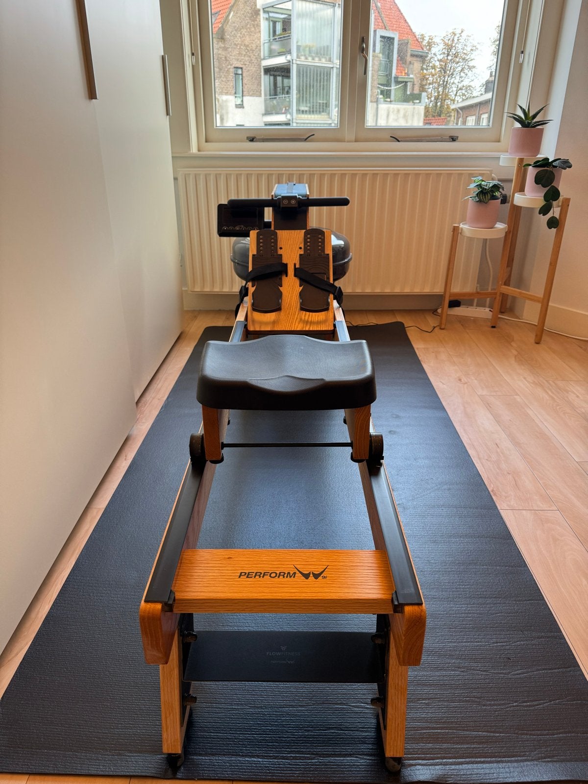 Flow Fitness Roeitrainer met Waterweerstand, Ophalen, Overige materialen, Armen, Zo goed als nieuw