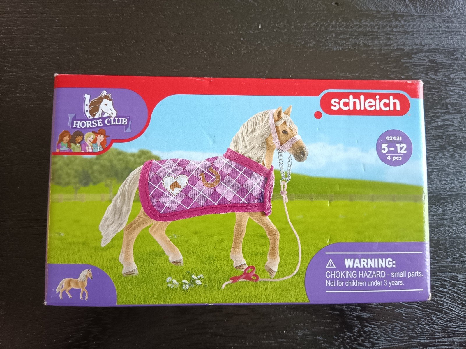 Schleich Horse Club paard met deken en accessoires, Ophalen of Verzenden, Zo goed als nieuw