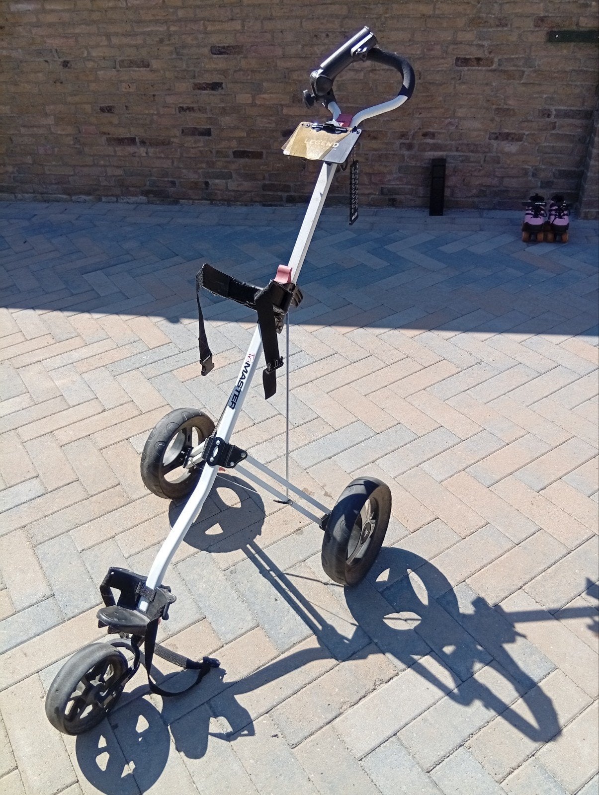Trimaster 3-wiel golftrolley | prima staat, Sport en Fitness, Golf, Ophalen, Gebruikt, Golfkar