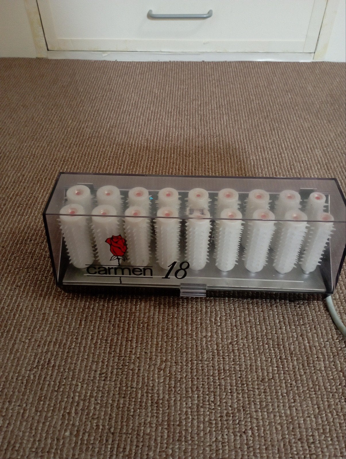 Carmen 18 Haarrollers - Vintage Krulset, Ophalen, Gebruikt, Haarverzorging