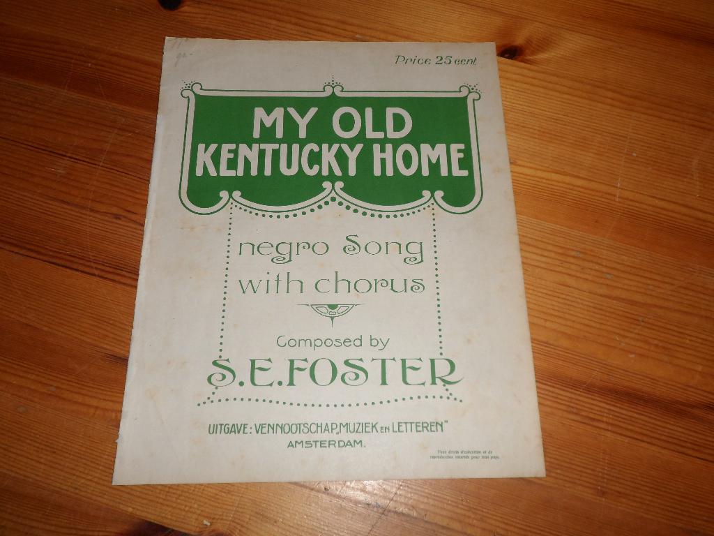 My old kentucky home - s. E. Forster, Gebruikt, Gitaar, Ophalen of Verzenden, Artiest of Componist