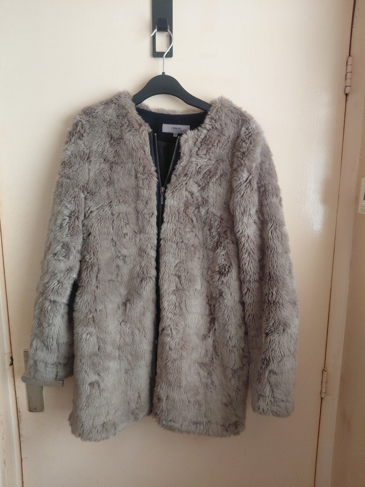 Zalando fake fur bontjas bont jas maat 38, Ophalen of Verzenden, Zo goed als nieuw, Maat 38/40 (M), Bruin