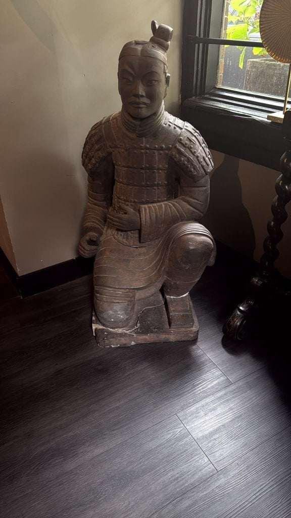 beeld terracota chinese krijger, Ophalen, Zo goed als nieuw, Mens