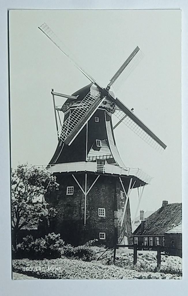 Usquert ( Gr. ) Molen Eva, Verzamelen, Verzenden, 1960 tot 1980, Ongelopen, Groningen