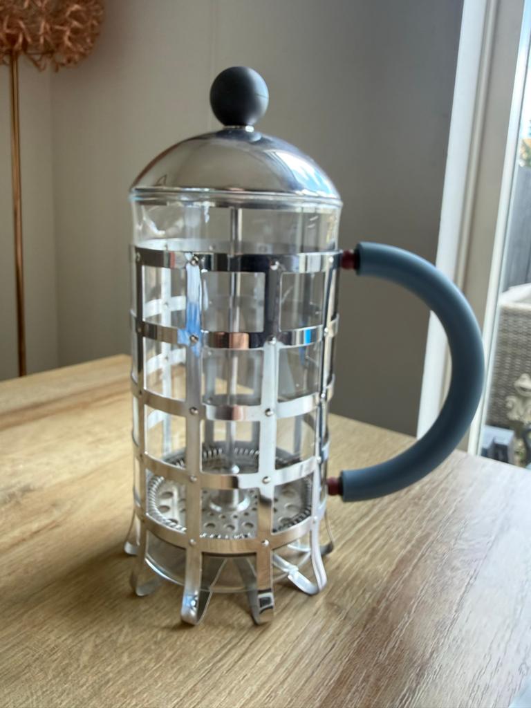 Alessi Cafetière - Stijlvolle French Press voor Koffie, Zilver, Ophalen of Verzenden, Zo goed als nieuw, Alessi