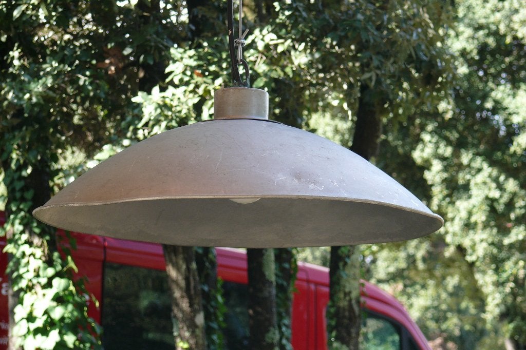 Brocante - Stoere grote industriële lamp!, Ophalen, Gebruikt, Metaal, Industrieel