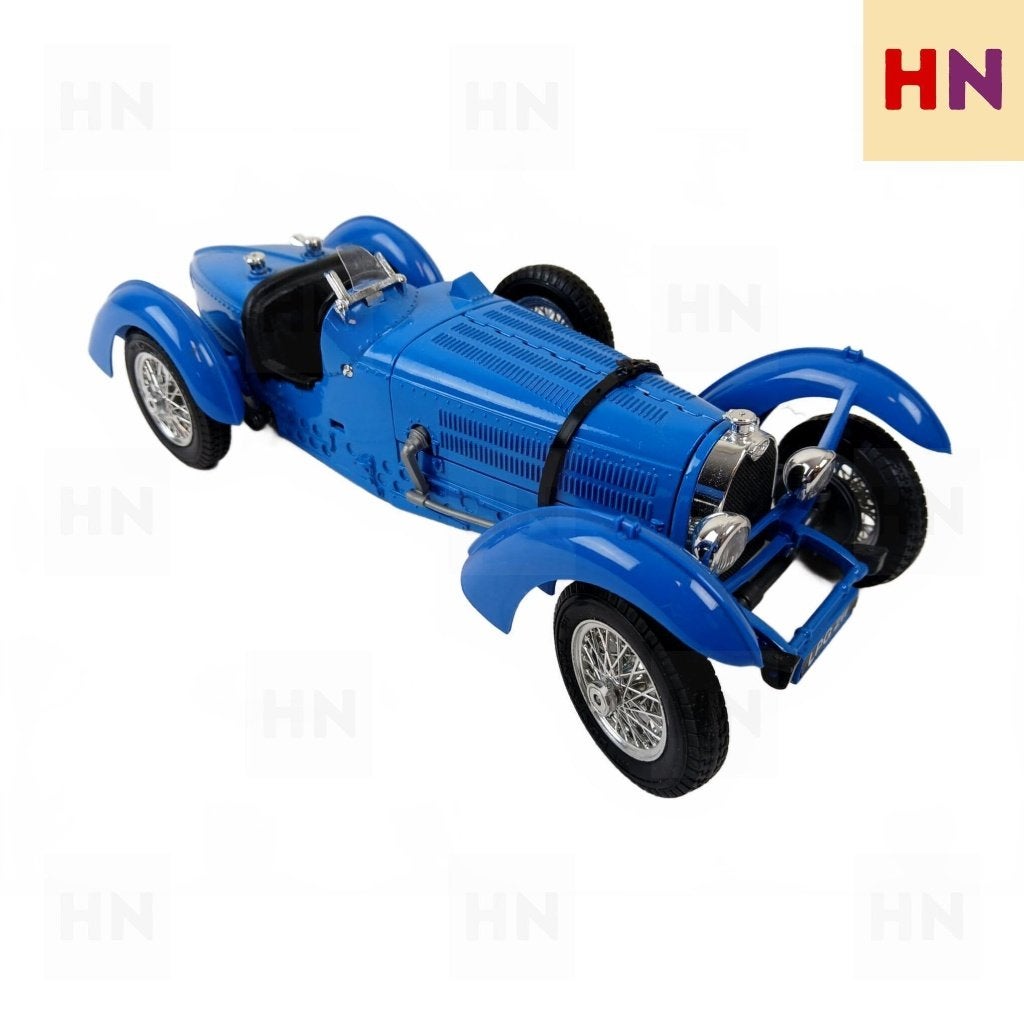 Bburago Bugatti Type 59 (1934) – Schaal 1/18 – Blauw, Hobby en Vrije tijd, Modelauto's | 1:18, Ophalen, Nieuw, Auto, Bburago