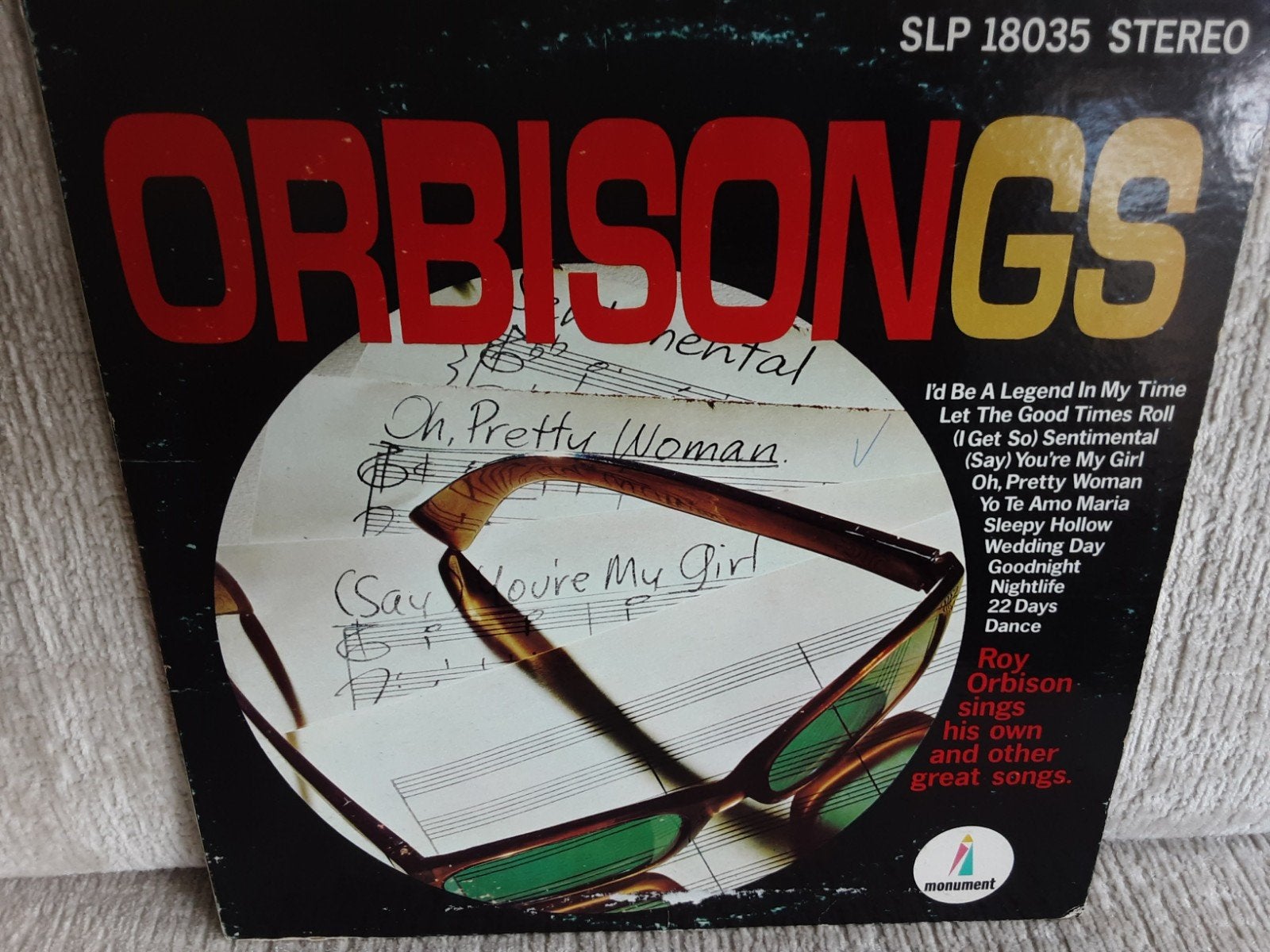 Roy Orbison - Orbisongs LP (Pop, Rock), LP, Gebruikt, Pop, Originele persing