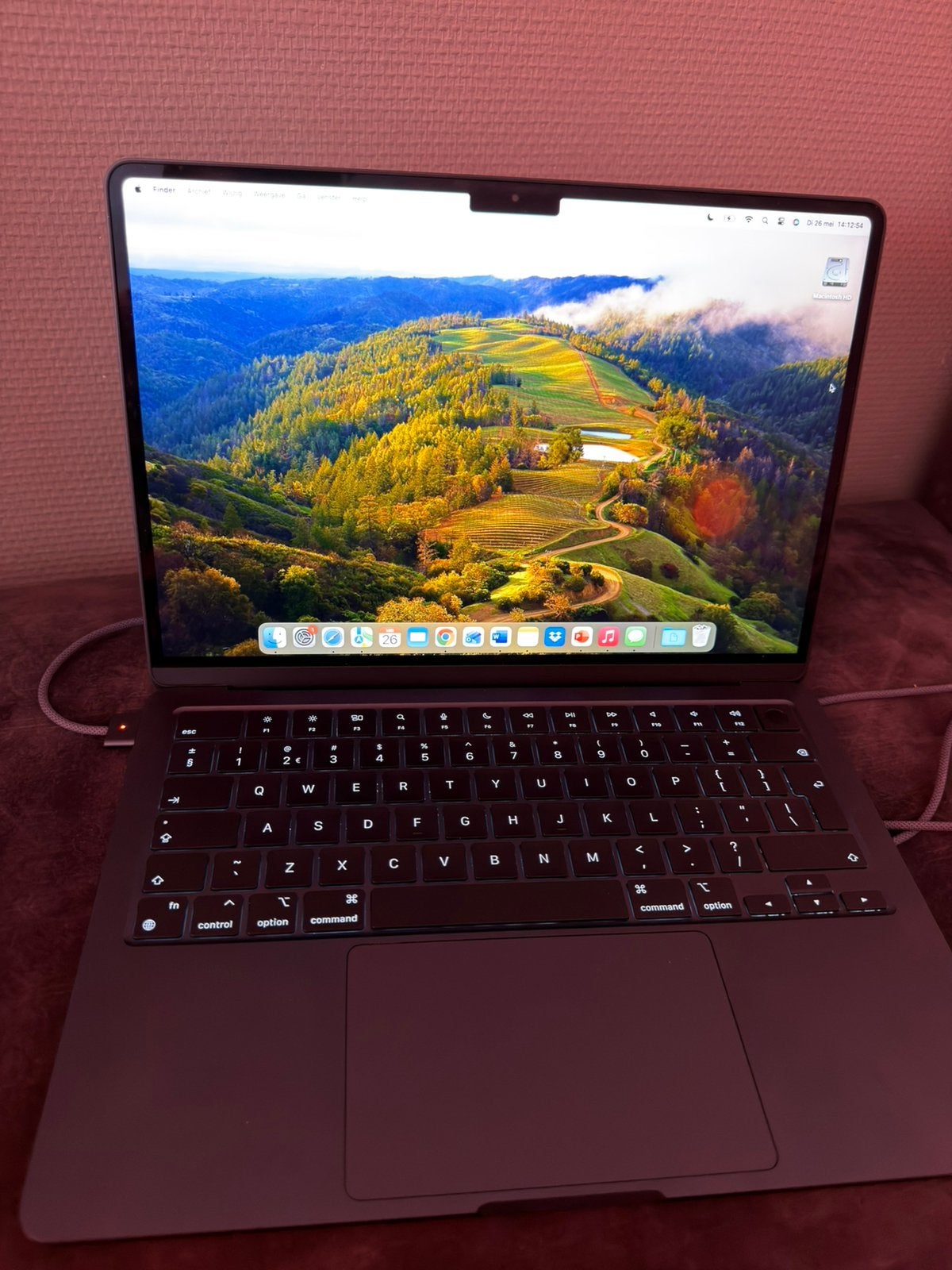 Macbook Air M2 | 256 GB | ZGAN | 25 Cycli | Factuur | Midnig, 13 inch, Ophalen of Verzenden, Zo goed als nieuw, MacBook Air