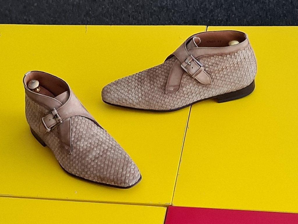 Magnanni gesp half hoog schoenen met Kaki kleur maat 43, Overige kleuren, Verzenden, Magnanni, Gespschoenen