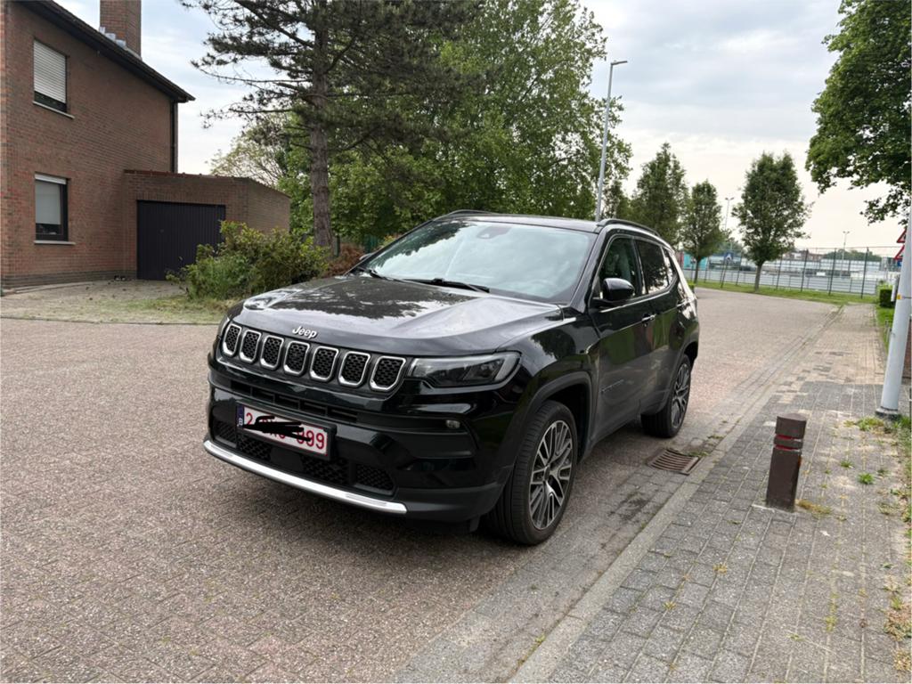 Jeep compass Limited PHEV, Auto's, Jeep, Automaat, 1935 kg, Parkeerassistent, Leder en Stof