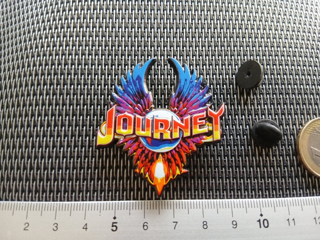Journey  zeer mooie  3d pin speld badge aor rock, Verzenden, Nieuw, Kleding