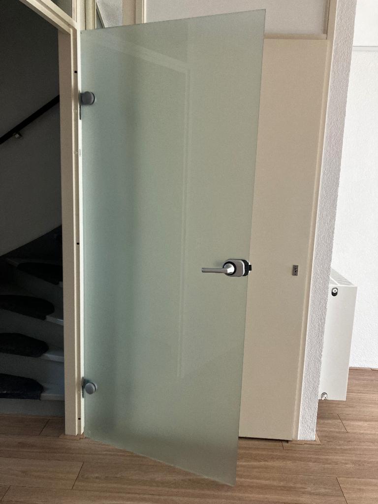 Bruynzeel melkglas binnendeur, Doe-het-zelf en Verbouw, Deuren en Horren, Ophalen, Binnendeur, 200 tot 215 cm