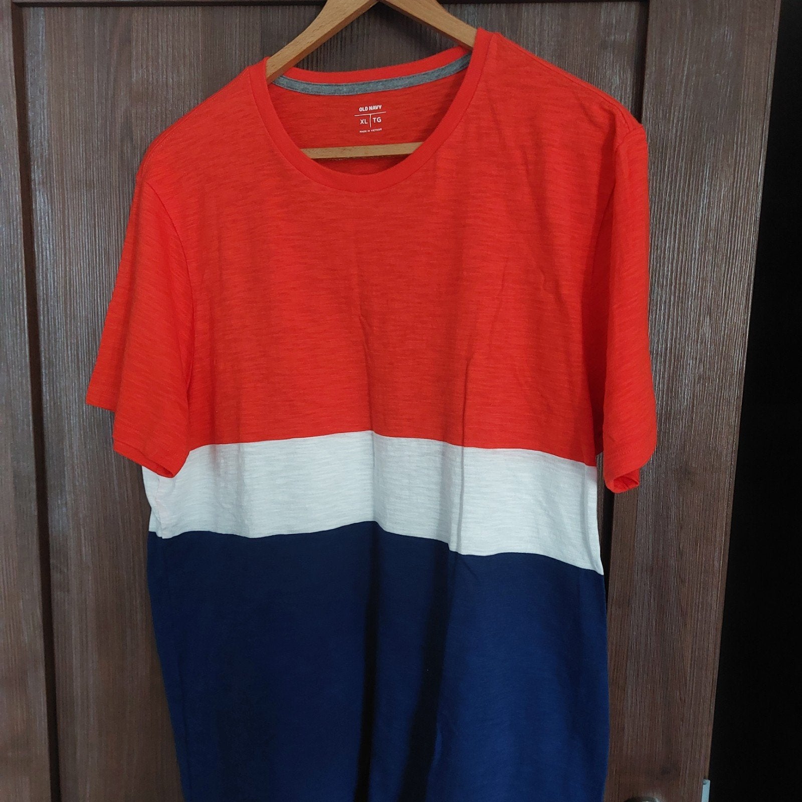 Old Navy T-shirt XL - Rood, Wit, Blauw gestreept, Old Navy, Maat 56/58 (XL), Ophalen of Verzenden, Zo goed als nieuw