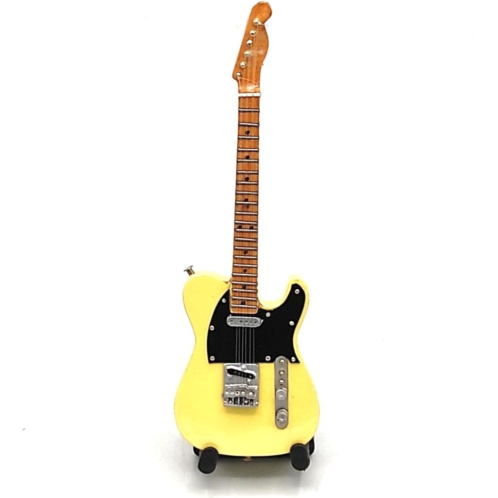 Bruce Springsteen miniatuur gitaar van hout 15cm mini deco
