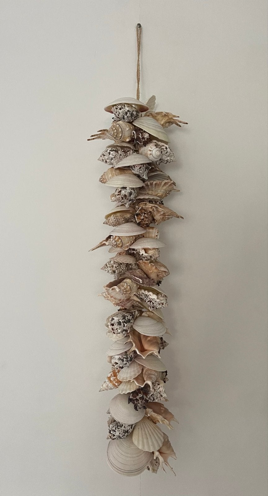 Boho schelpen hanger met diverse grote schelpen, Gebruikt, Meerkleurig, Boho, Ophalen of Verzenden