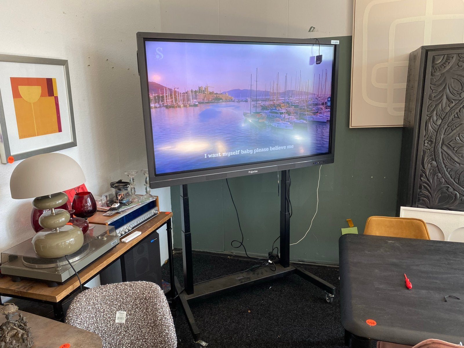65 inch Touchscreen Interactief, Gebruikt, 50 Hz, 100 cm of meer, Full HD (1080p)