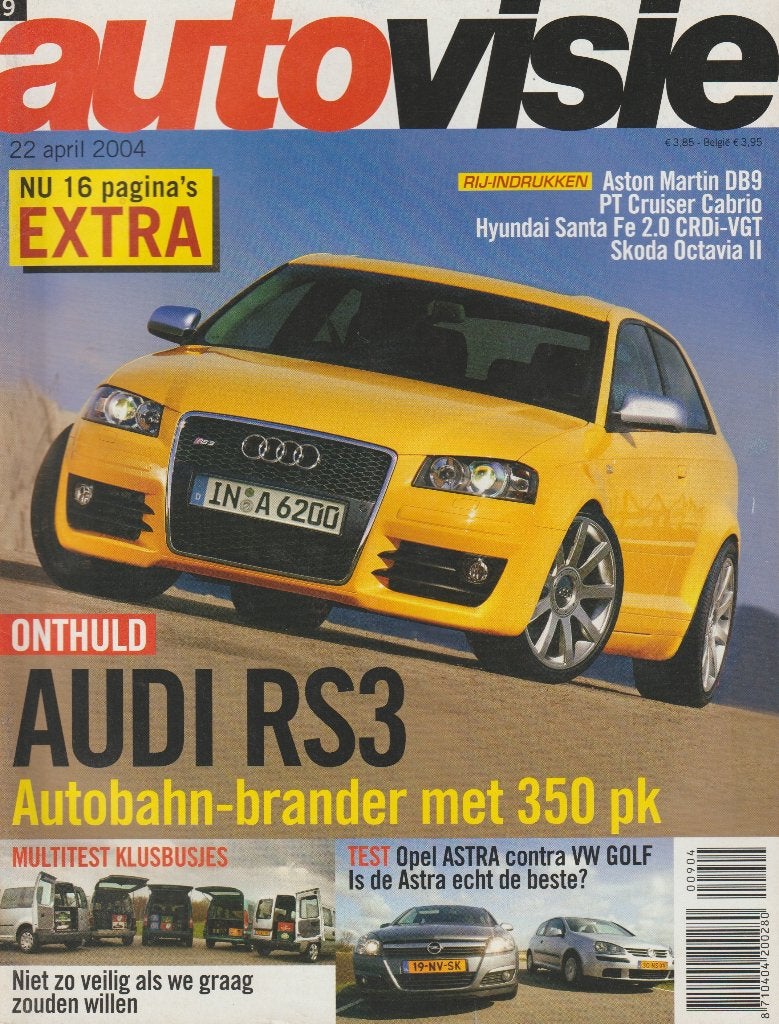 Audi RS3 ( A3 ) in Autovisie 2004, Gelezen, Ophalen of Verzenden, Audi, Autovisie