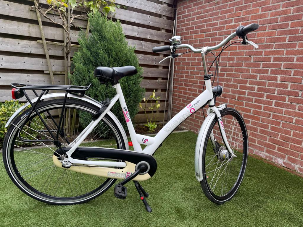 28 inch Damesfiets met 3 versnellingen, Fietsen en Brommers, Fietsen | Dames | Damesfietsen, Ophalen, Sparta, 53 tot 56 cm, Versnellingen