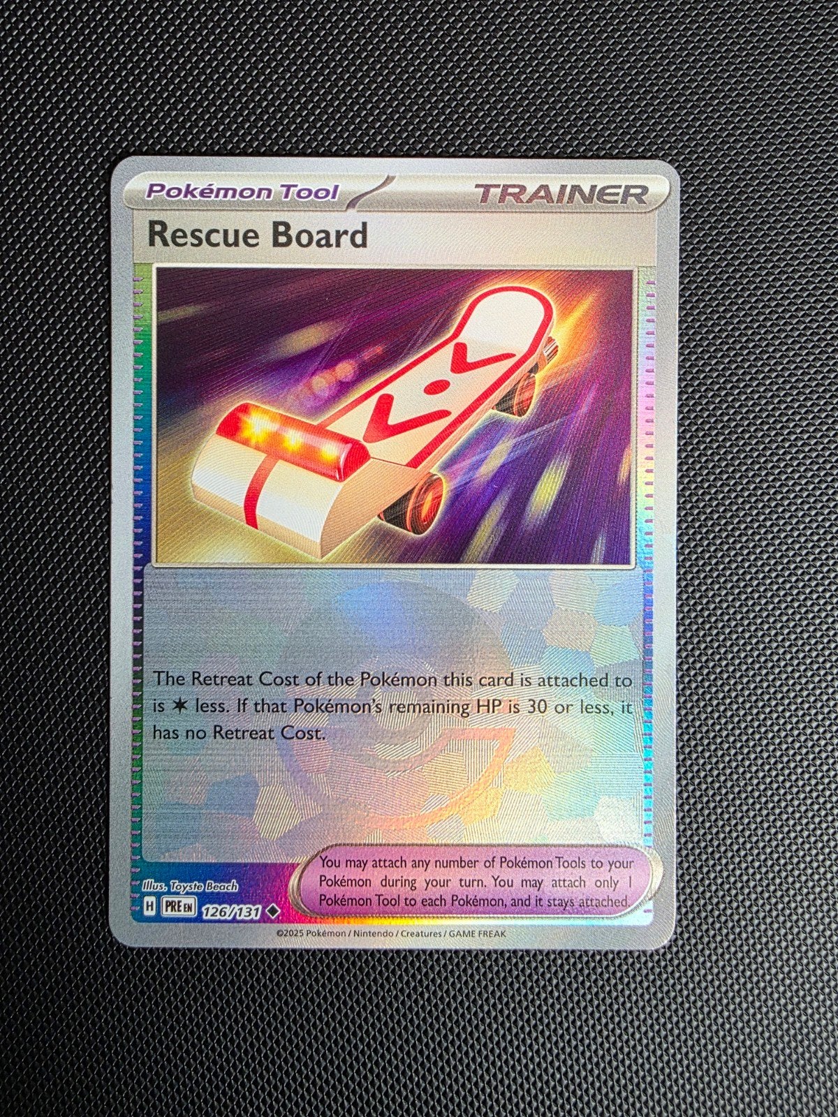 rescue board #126 prismatic evolutions pokeball, Ophalen of Verzenden, Nieuw, Losse kaart
