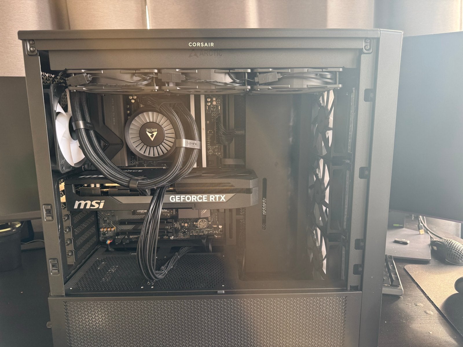 Gaming PC  RTX 5080  AMD Ryzen 9 9950X met monitor, Ophalen, Zo goed als nieuw, Gaming, SSD