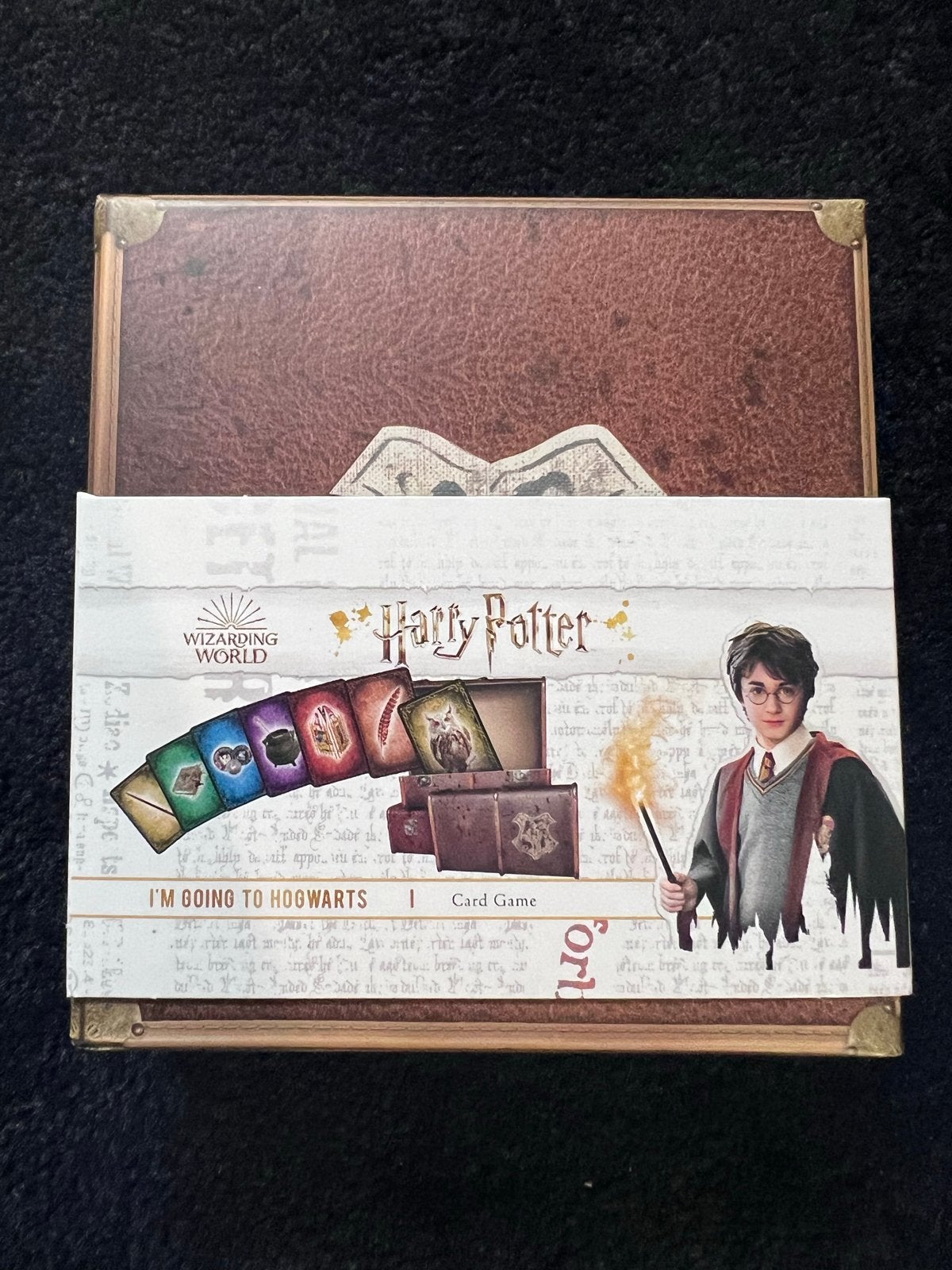 Harry Potter 'I'm Going to Hogwarts' Kaartspel, Ophalen of Verzenden, Zo goed als nieuw, Spel