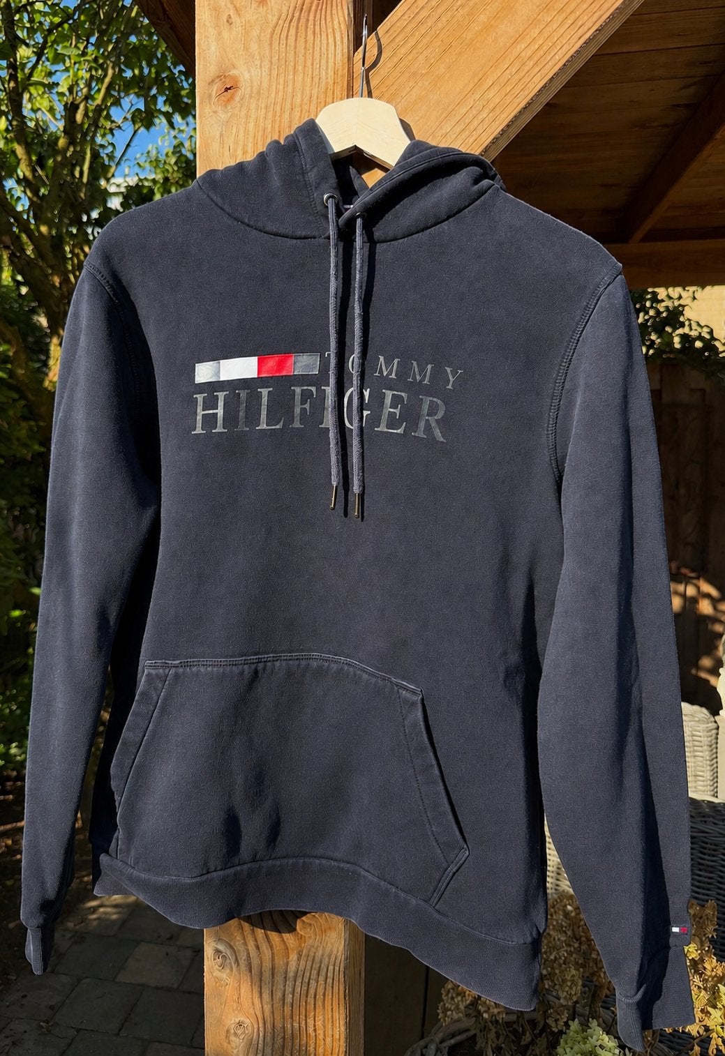 Tommy hilfiger hoodie donkerblauw, Kleding | Heren, Truien en Vesten, Ophalen of Verzenden, Maat 48/50 (M), Blauw