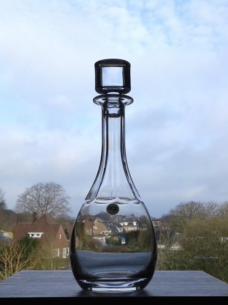 Karaf (2x) Decanter Elsa Kristal Royal Crystal Rock, Antiek en Kunst, Antiek | Glas en Kristal, Ophalen of Verzenden