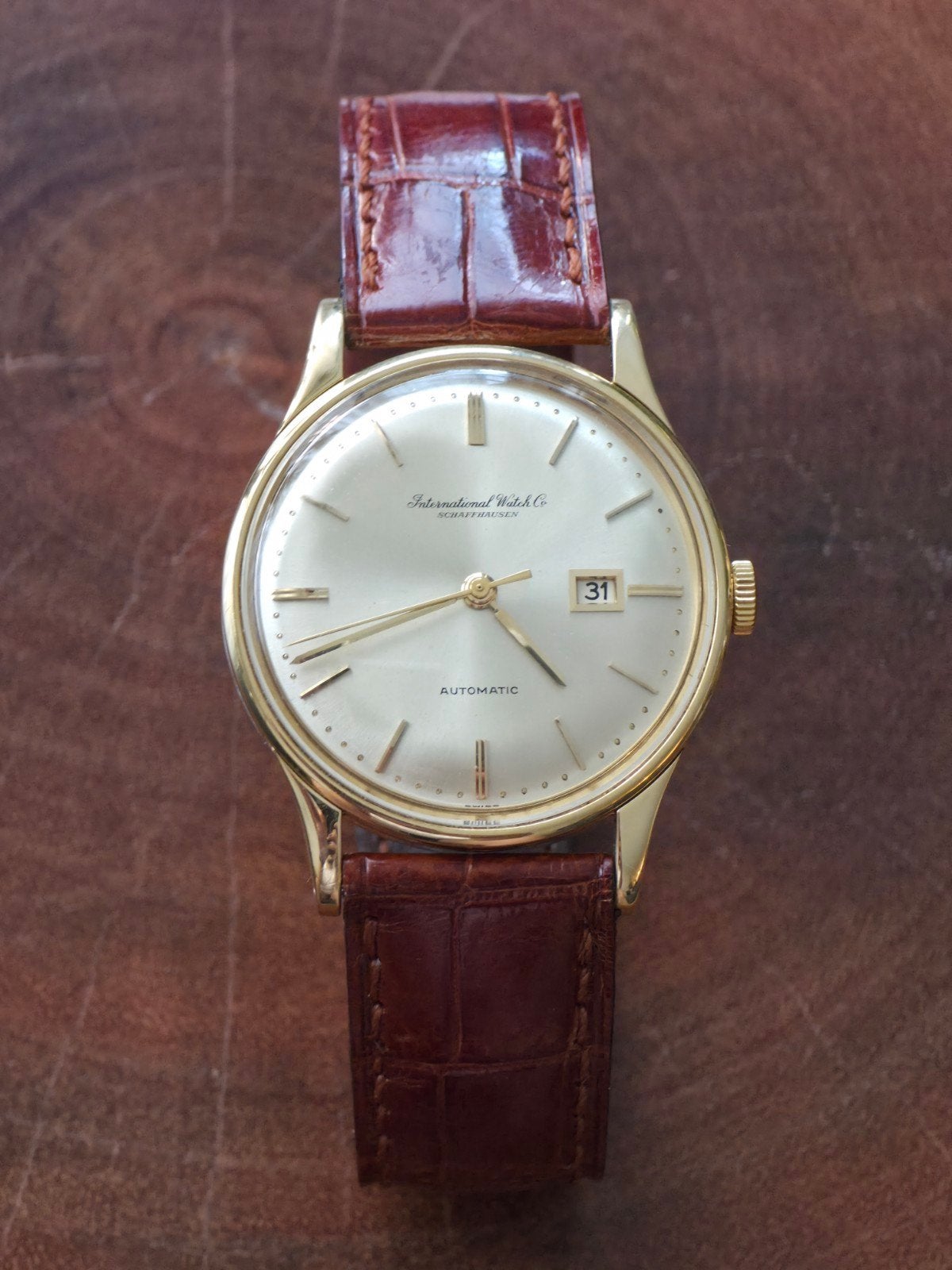IWC Automaat Gold Capped Vintage Horloge - Full Service!, Overige merken, Polshorloge, Verguld, Goud