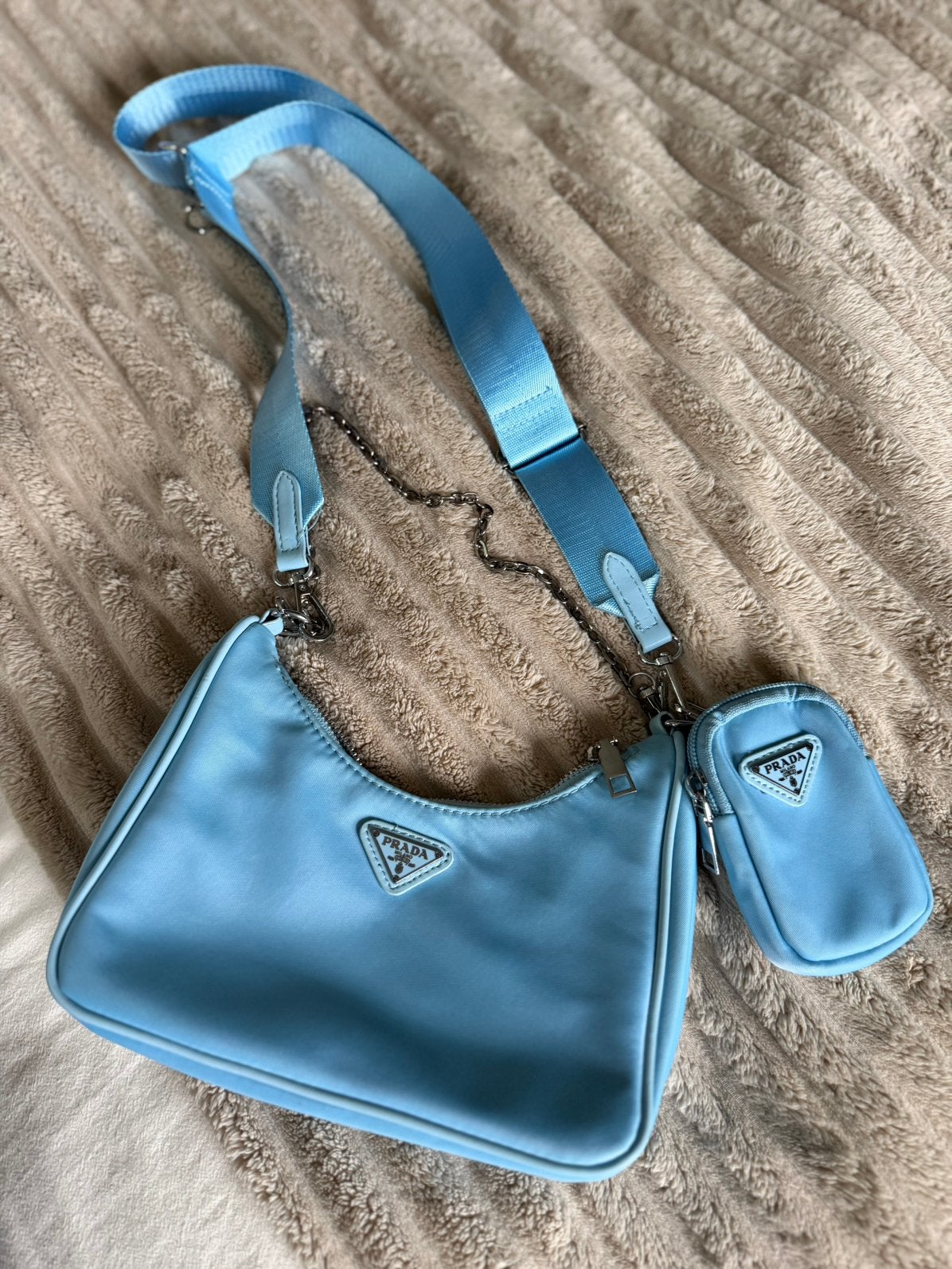 Prachtige blauwe tas!, Ophalen of Verzenden, Zo goed als nieuw, Blauw, Schoudertasje