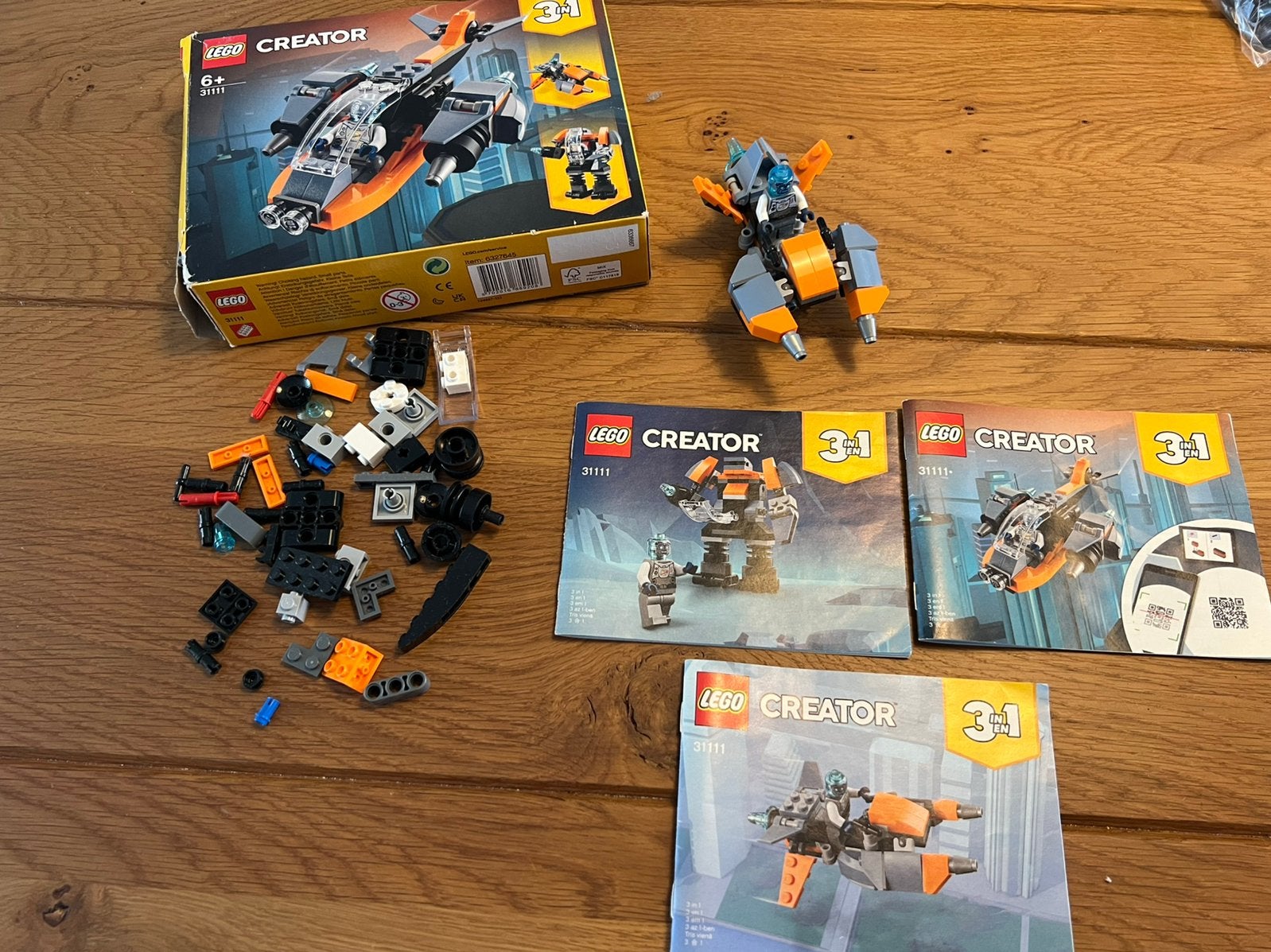 Lego Creator 3 in 1 cyberdrone, Compleet, Lego, Ophalen of Verzenden, Zo goed als nieuw