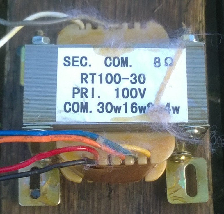 Transformator 100 Volt 30 Watt tbv luidspreker, Visaton, Overige merken, Overige typen, Ophalen of Verzenden, Zo goed als nieuw
