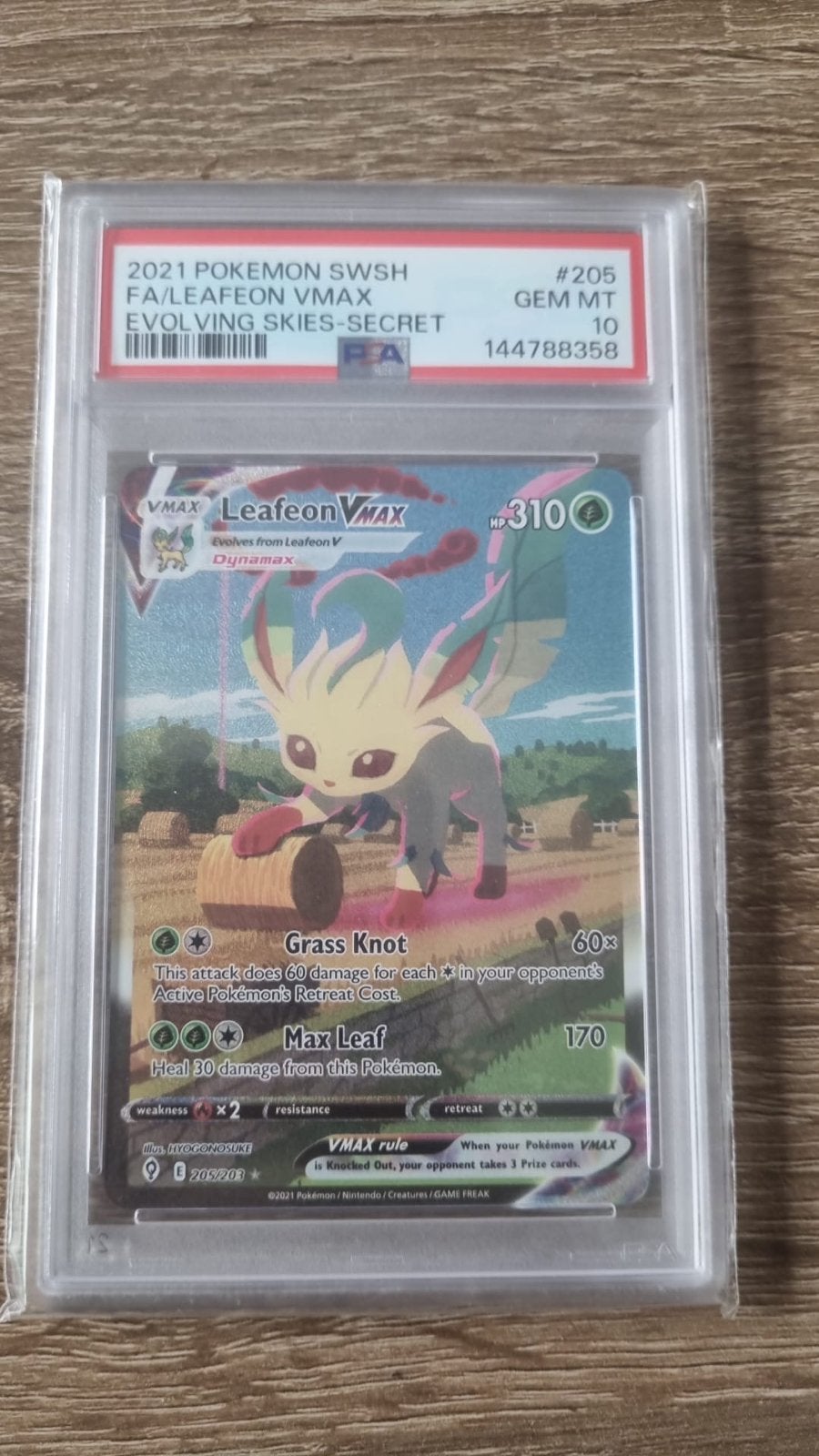 Leafeon VMAX Evolving Skies PSA 10, Ophalen of Verzenden, Nieuw, Losse kaart