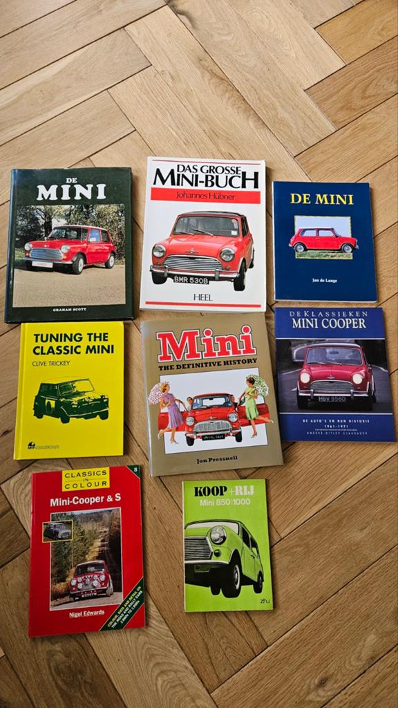 6 mooie boeken over De Mini, Boeken, Auto's | Boeken, Ophalen of Verzenden, Zo goed als nieuw