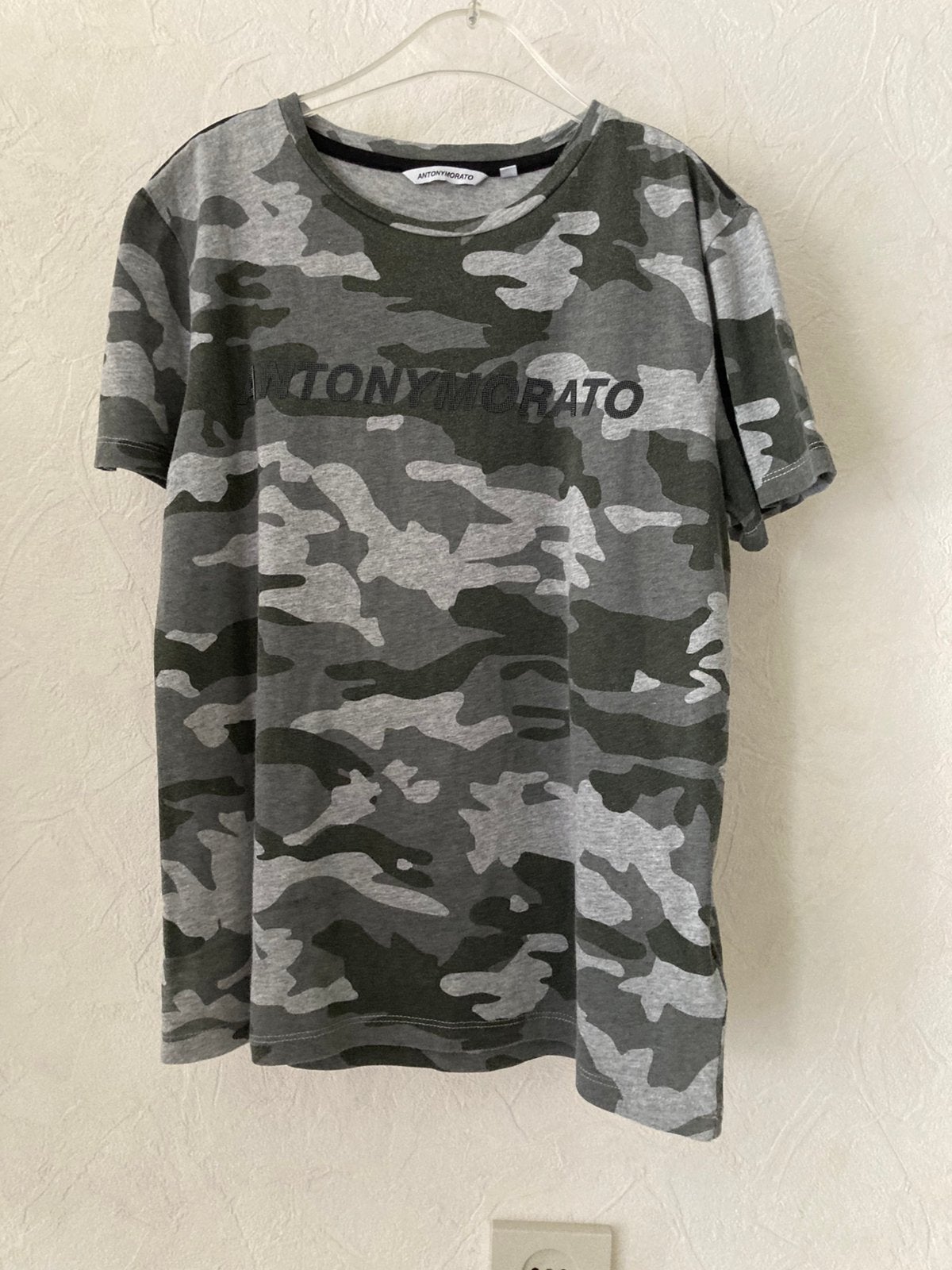 Antony Morato T-shirt camouflage grijs maat 12, Ophalen of Verzenden, Zo goed als nieuw, Jongen, Shirt of Longsleeve