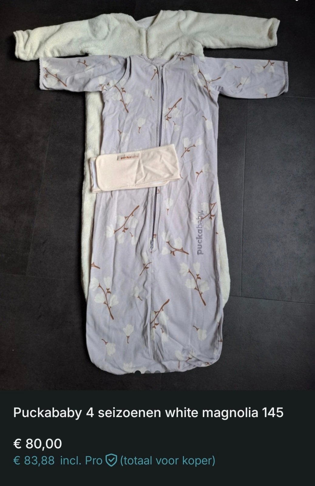 Puckababy 4 seizoenen slaapzak, Kinderen en Baby's, Dekens, Slaapzakjes en Inbakerproducten, Ophalen of Verzenden, Gebruikt, Slaapzak