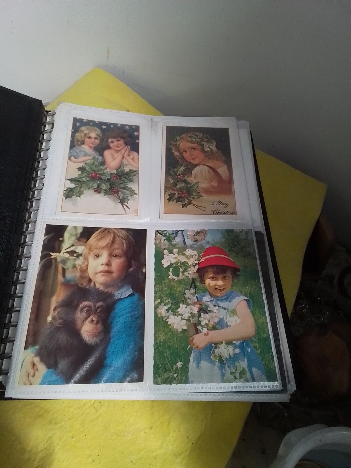15619) verzamel album met 150 verschillende oude kinderkaart, Ophalen of Verzenden, 1940 tot 1960