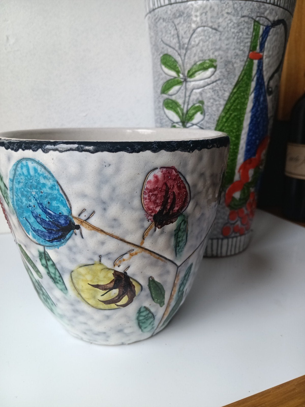 Fratelli Bloempot en Vaas - Keramische Set, Ophalen of Verzenden