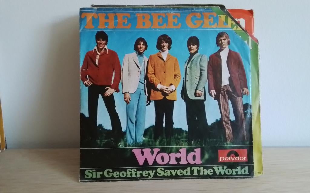 Bee Gees - world, Cd's en Dvd's, Vinyl Singles, Ophalen of Verzenden, Gebruikt, Pop