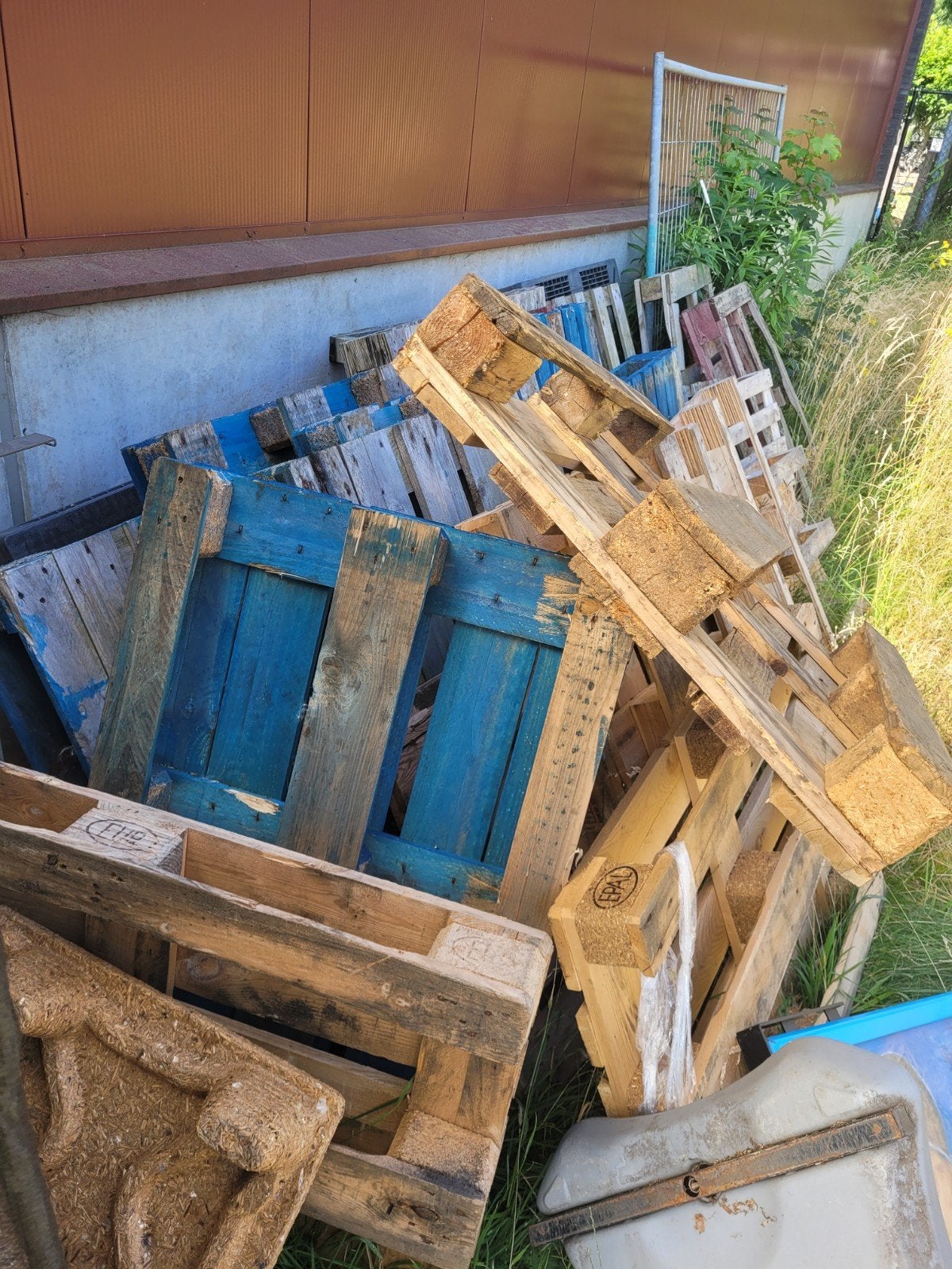 Diverse gebruikte pallets, verschillende maten en kleuren, Ophalen, Gebruikt, 50 mm of meer, Pallet