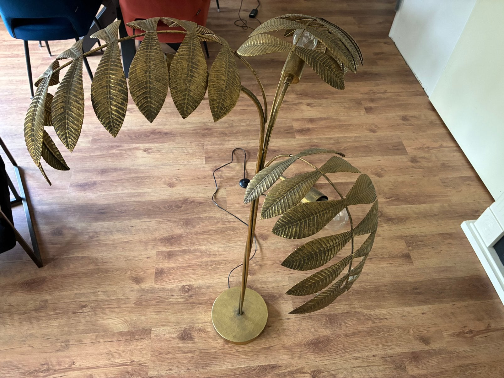 Staande Lamp Palmboom Goud (Unbeleafable), Ophalen, Volle zon, 150 tot 200 cm